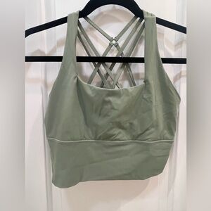 Women's Green Strappy Bralette